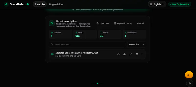SoundToText screenshot 1