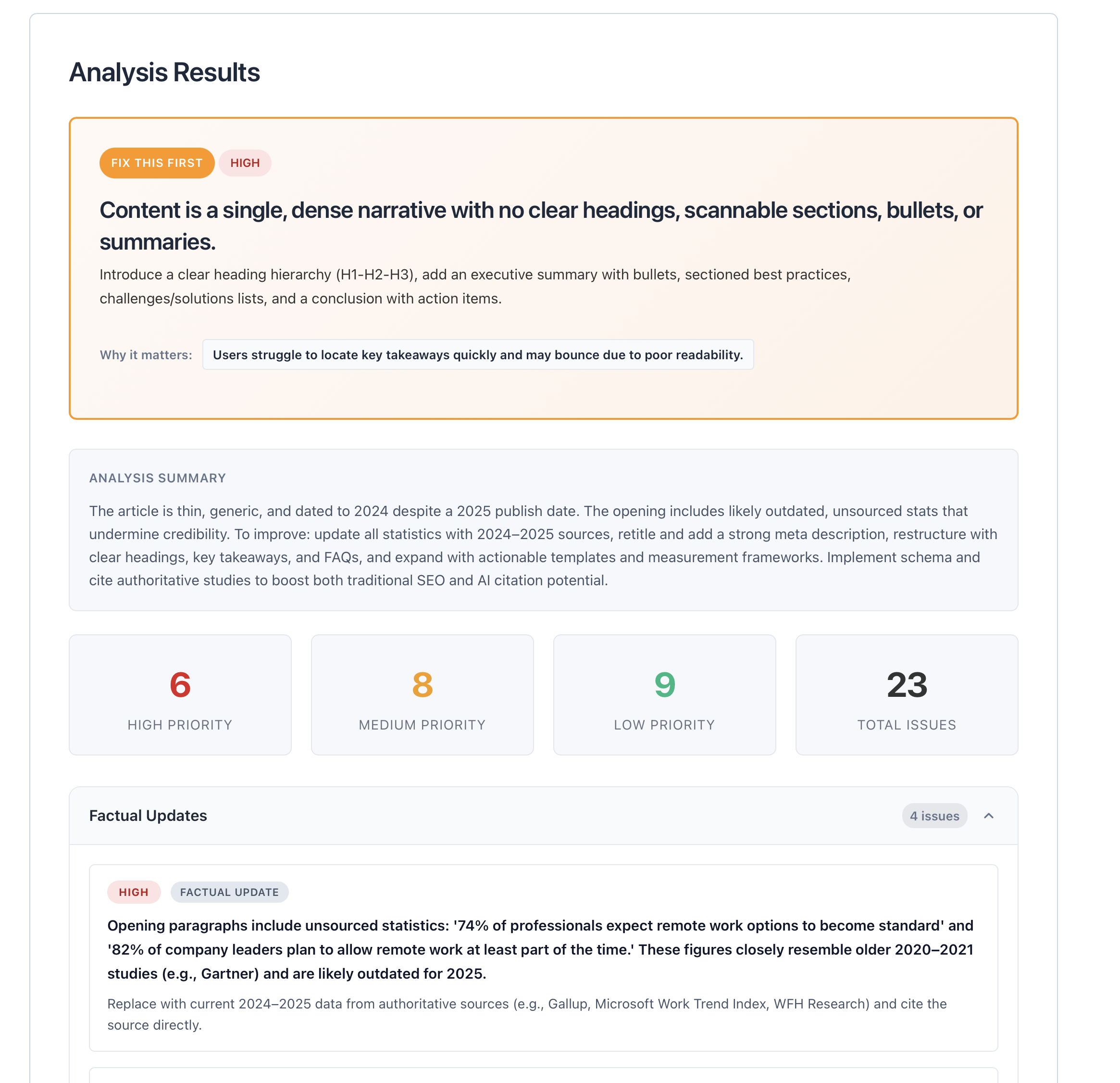 FreshRank - Main screenshot showing features and interface