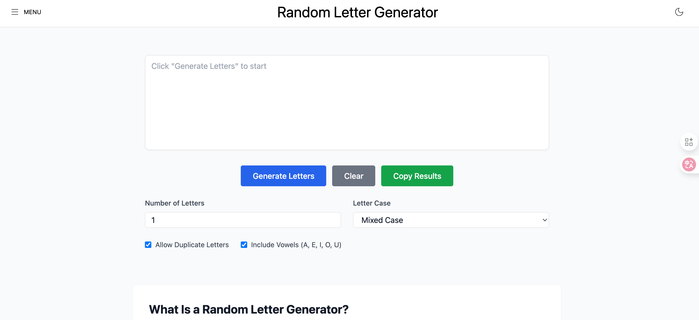 Random letter generator gallery image