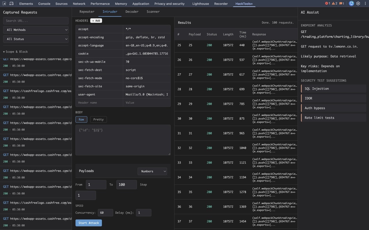 HackTools++ - Screenshot 3 showing product features and functionality