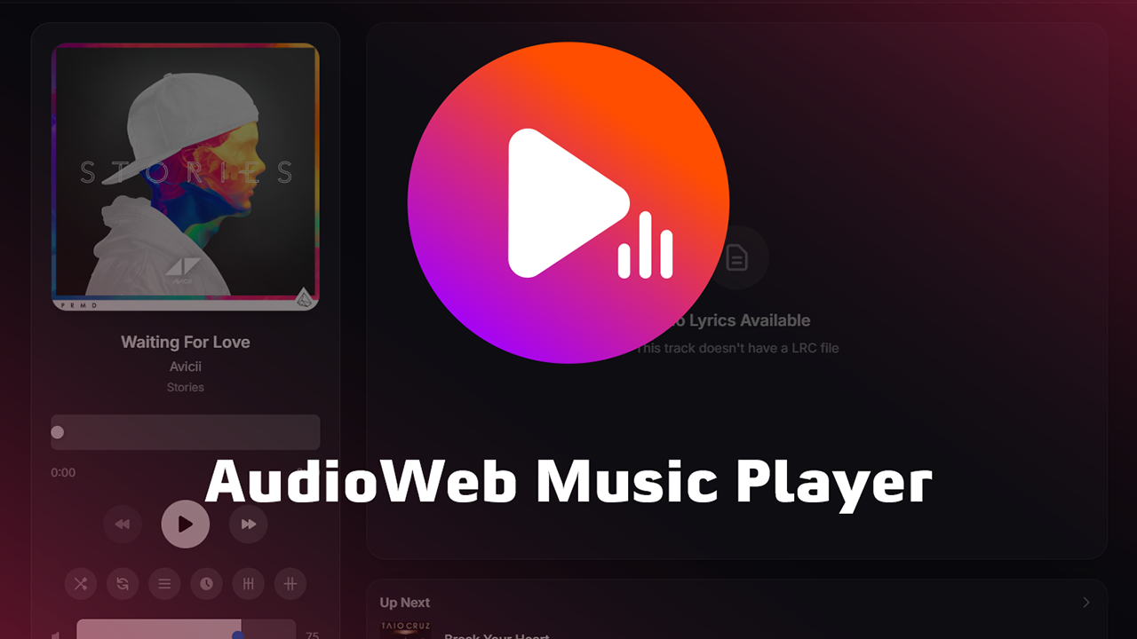 AudioWeb Music Player gallery image