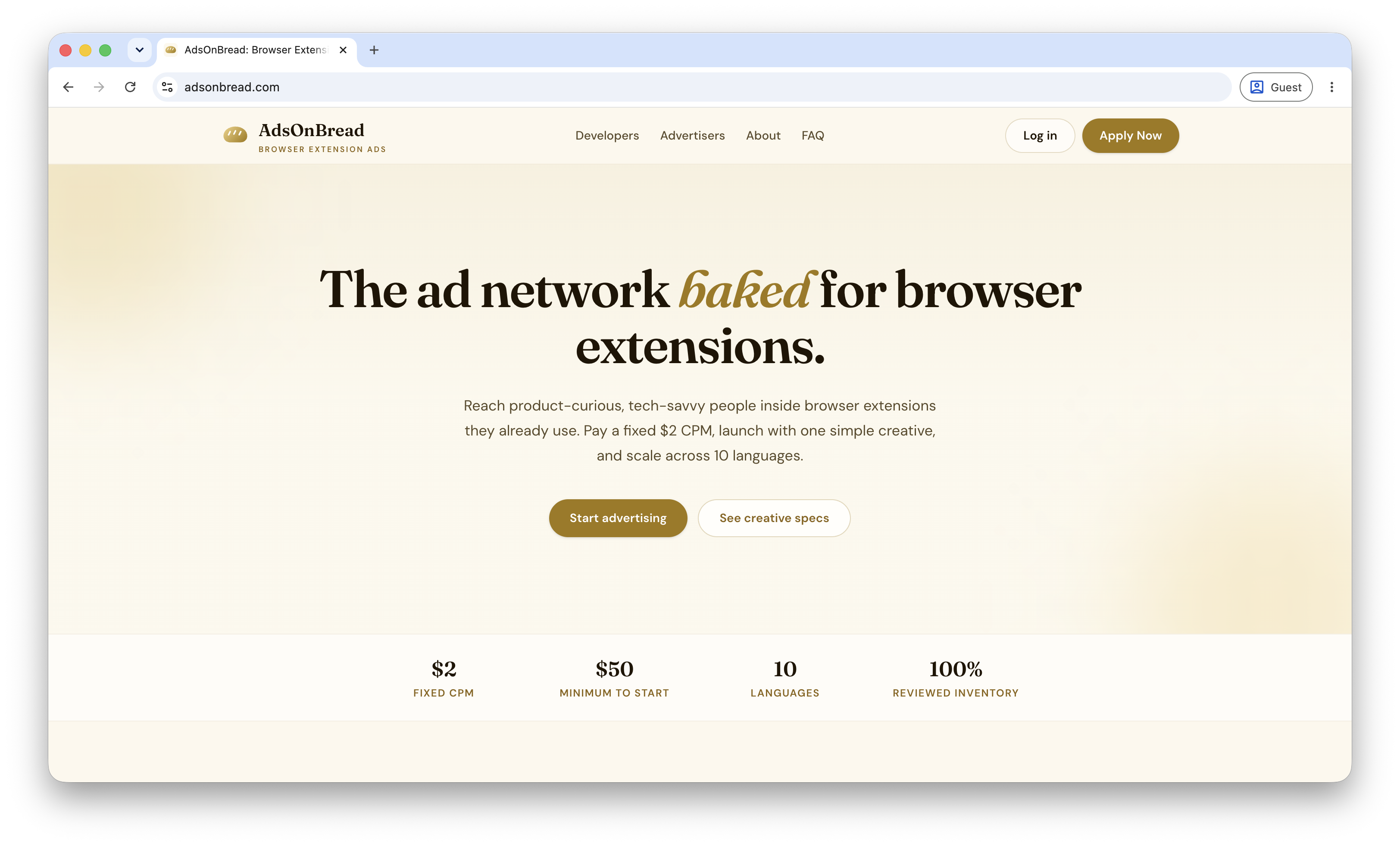 AdsOnBread - Browser Extension Ads gallery image