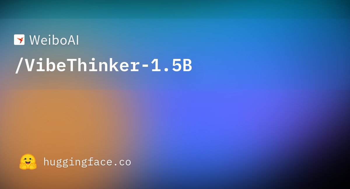 VibeThinker-1.5B by Sina Weibo gallery image