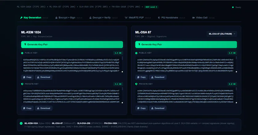 0x8 Post-Quantum Cryptographic Suite gallery image