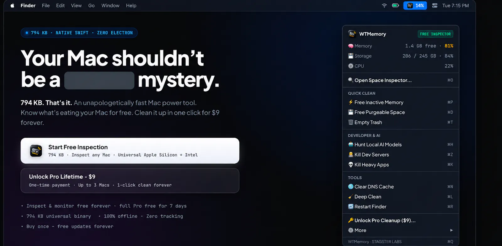 WTMemory screenshot 2