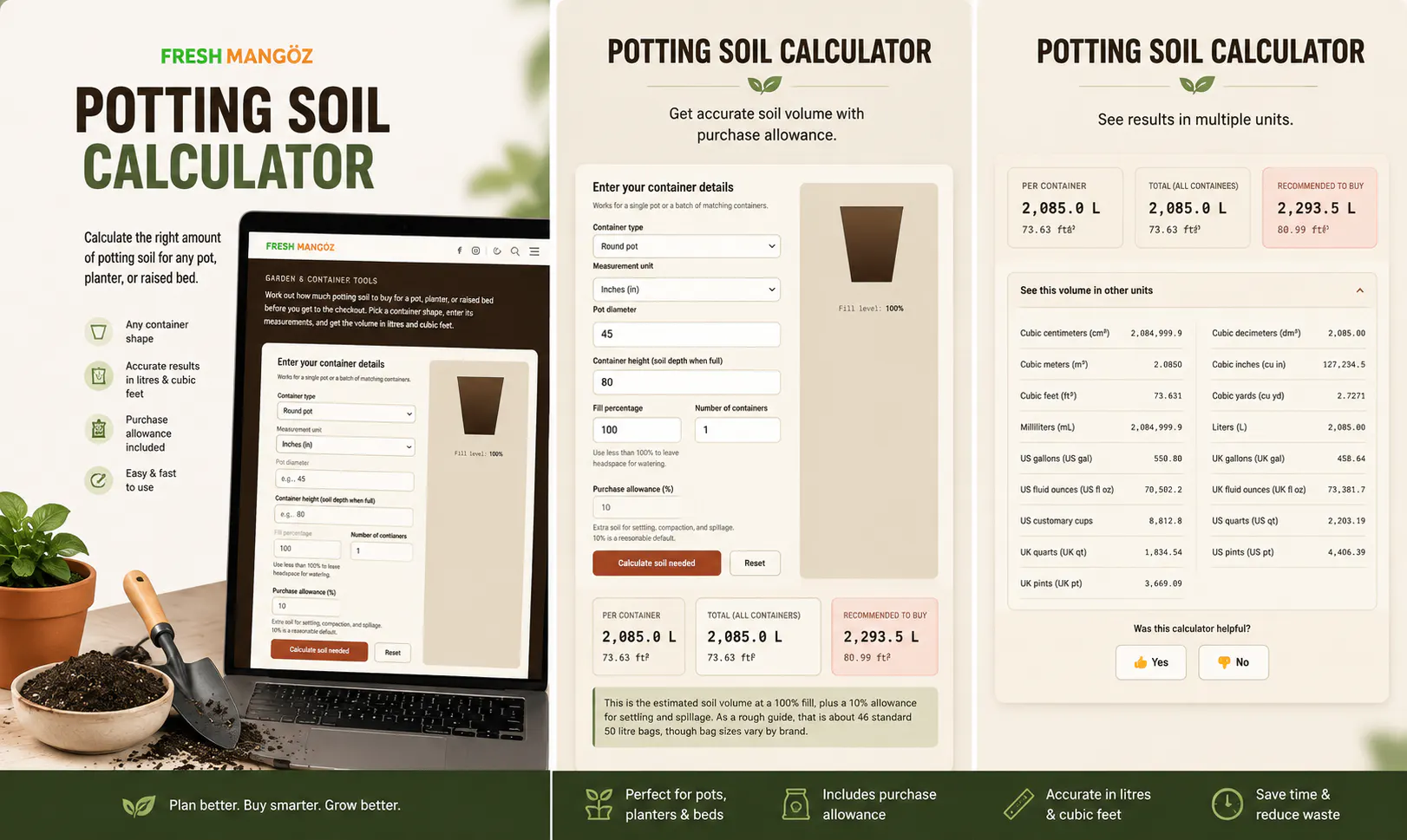 Potting Soil Calculator gallery image