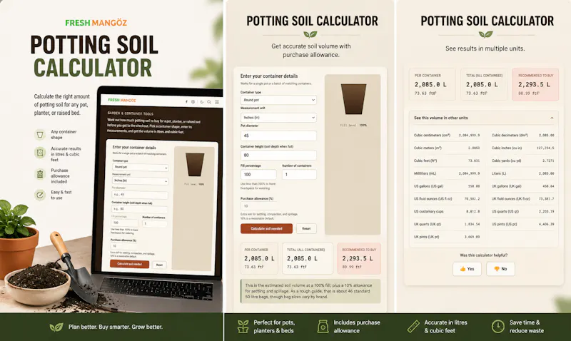 Potting Soil Calculator screenshot 2