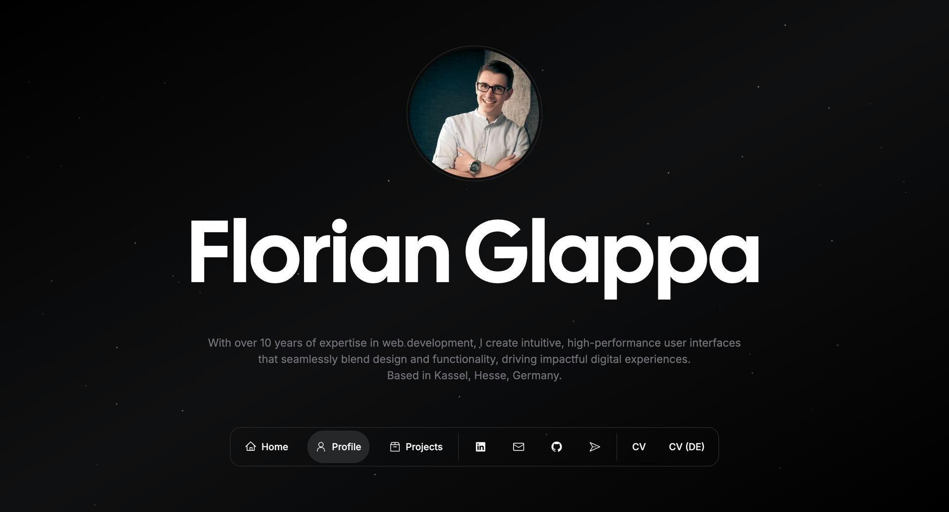 Fantastico modello di portfolio media 9