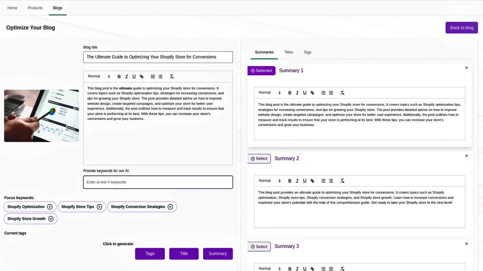 Shopify Product and Blog SEO Booster gallery image