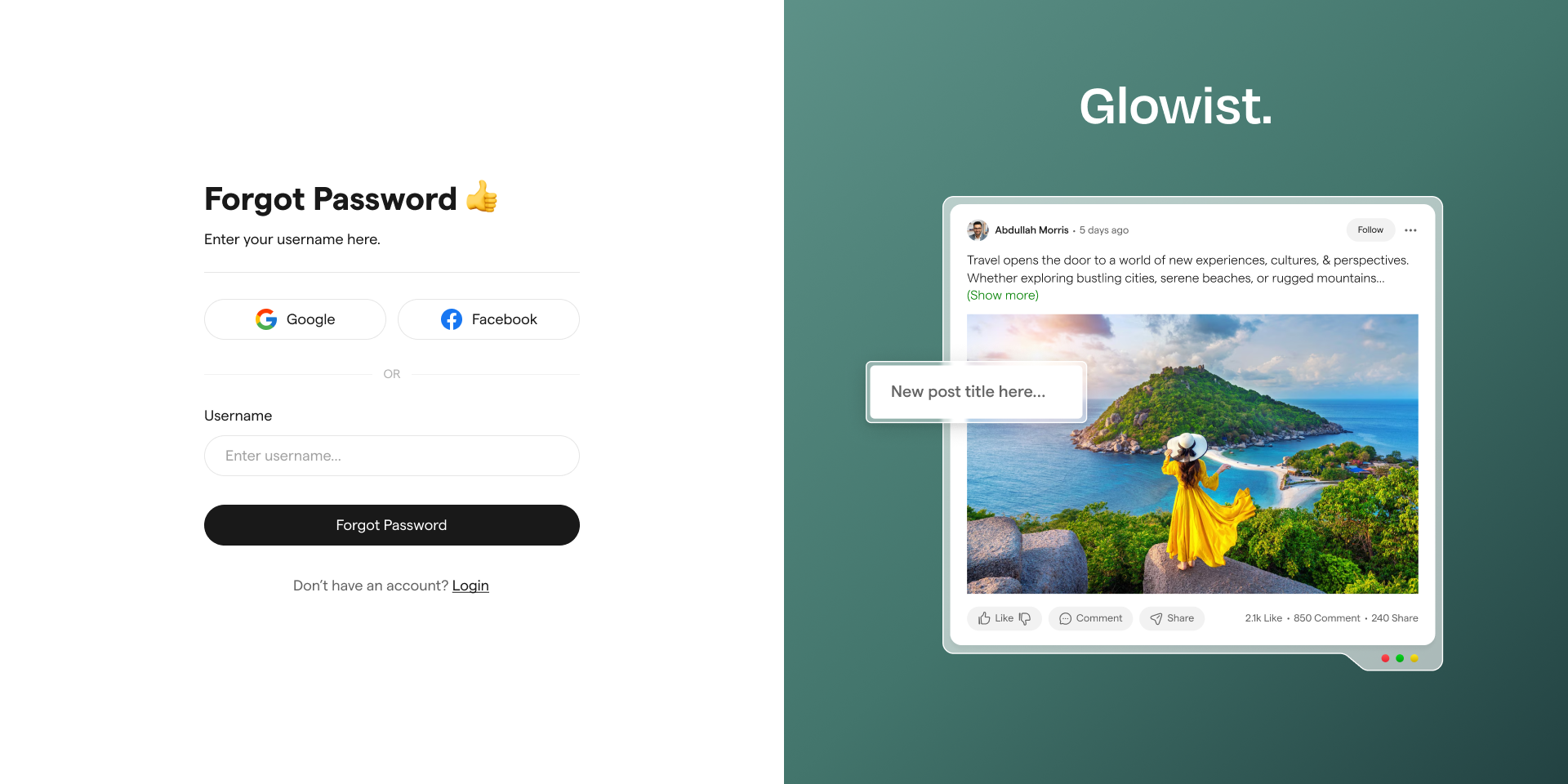 GLOWIS: Templat laman web blog html media 32