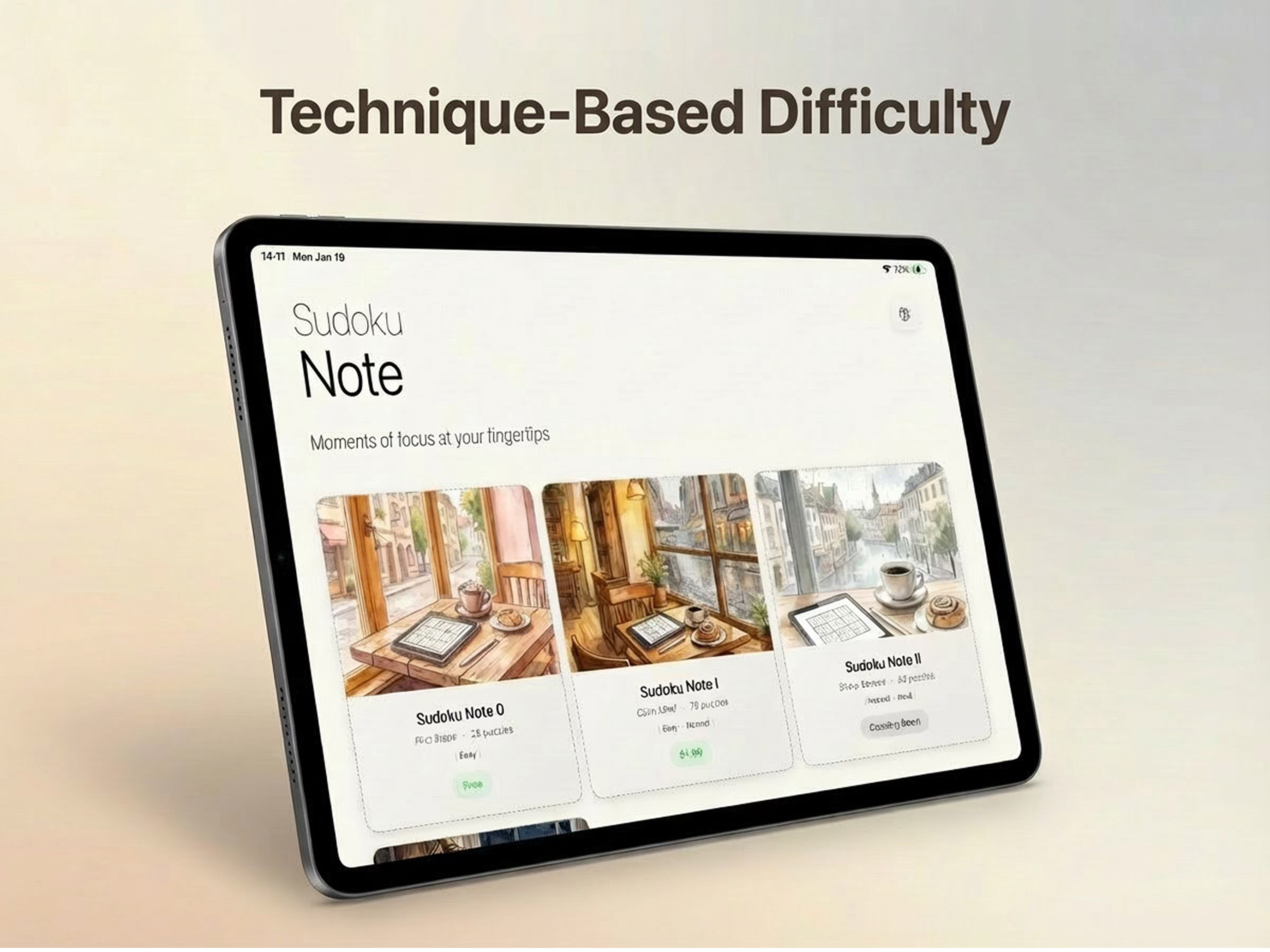 Sudoku Note - Screenshot 2 showing product features and functionality