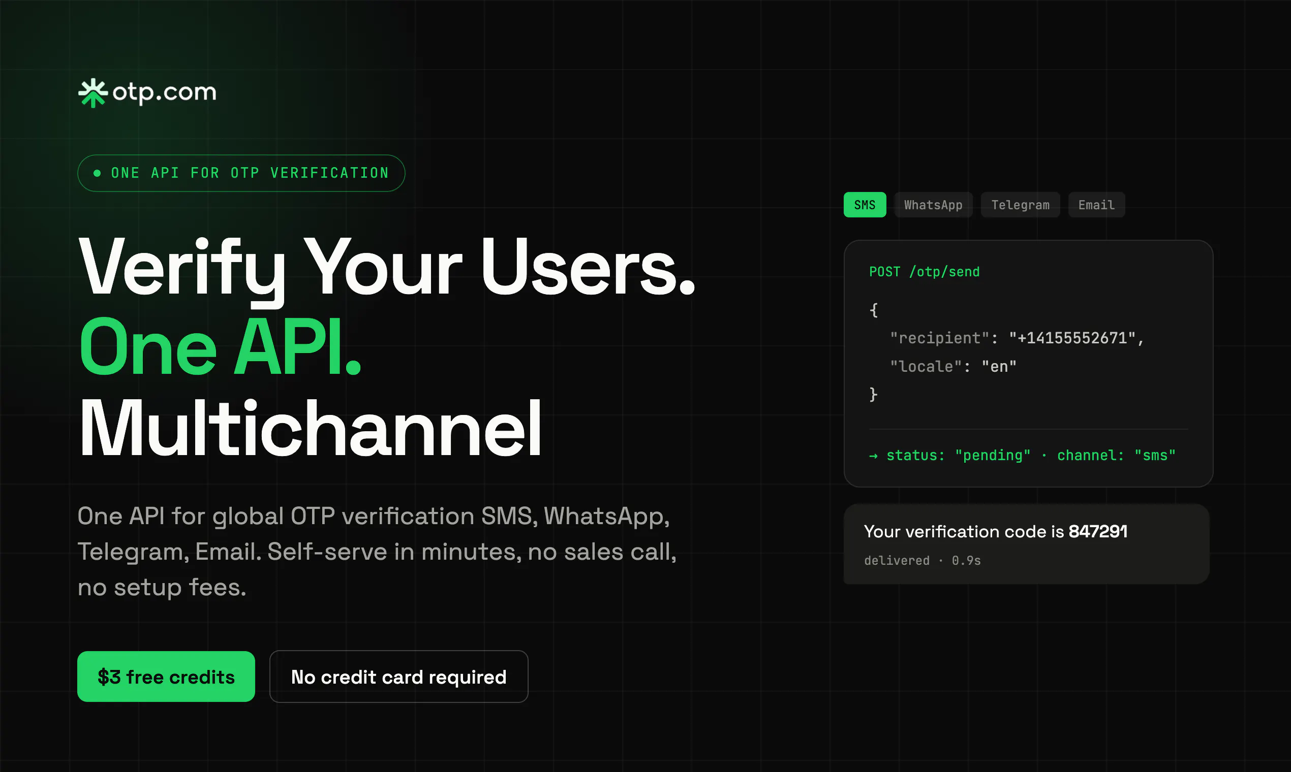 OTP.com screenshot 2