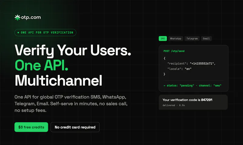 OTP.com screenshot 2