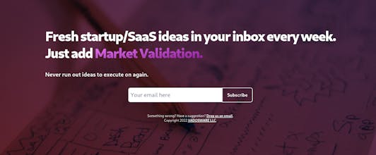 Unvalidated Ideas gallery image