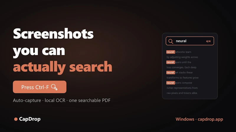 CapDrop screenshot 1 (video preview)