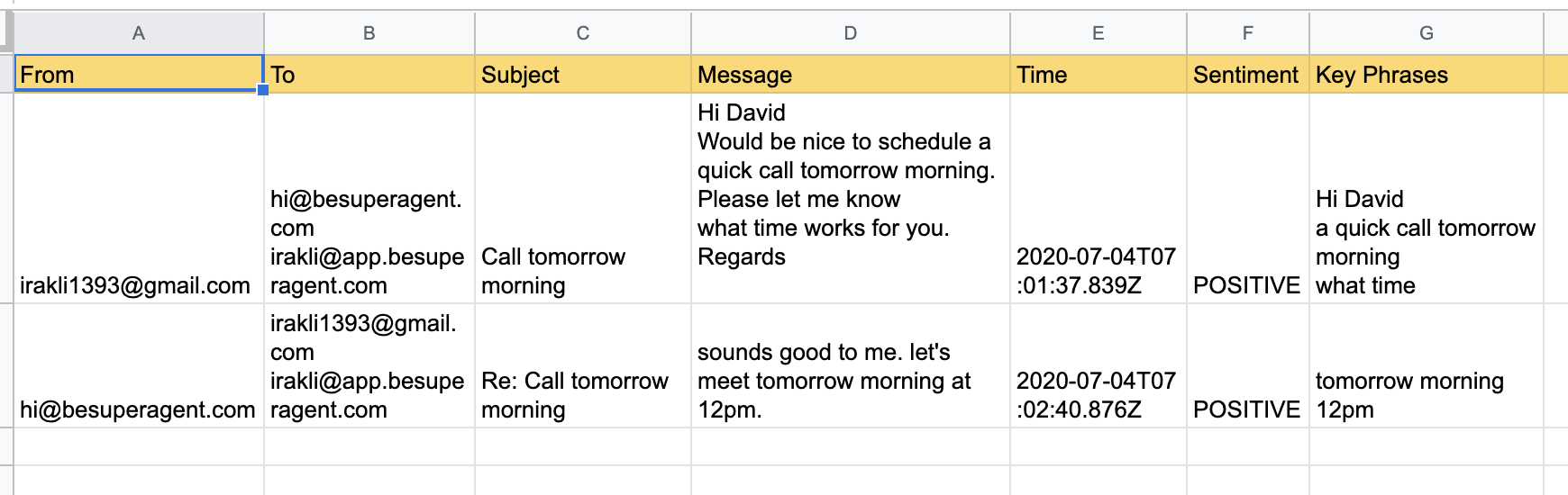Agent Sheet gallery image