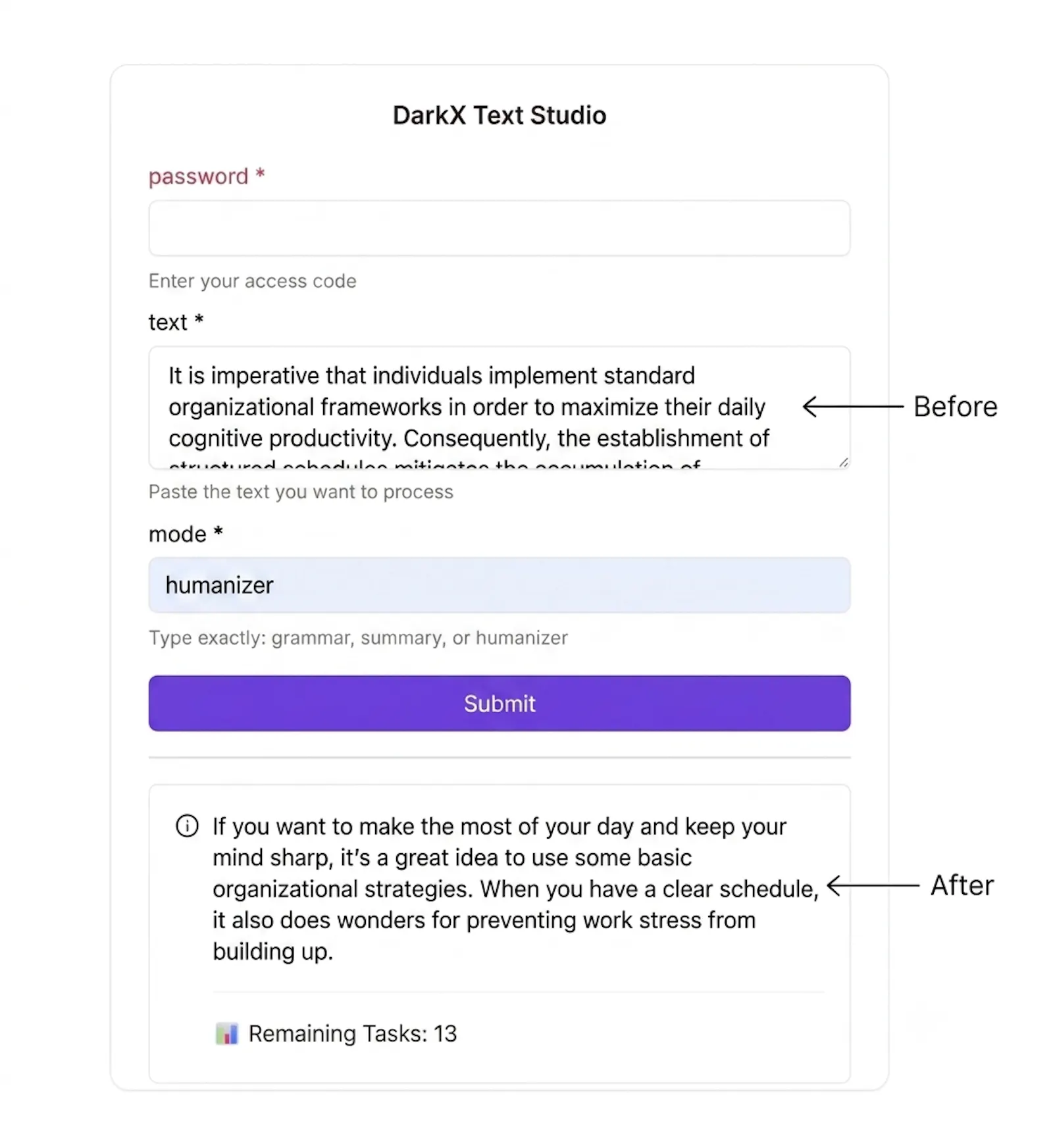 DarkX Text Studio screenshot 2
