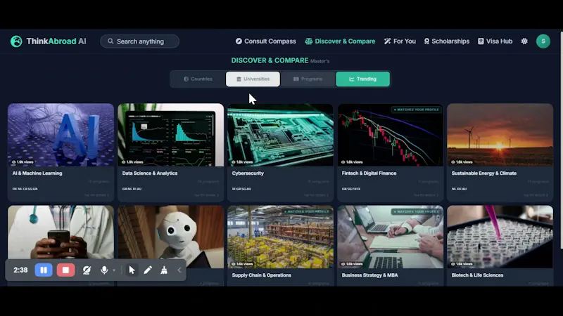 ThinkAbroad screenshot 1 (video preview)