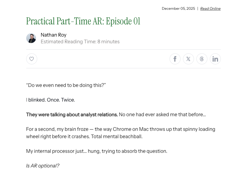 Practical Part-Time AR - Screenshot 2 showing product features and functionality
