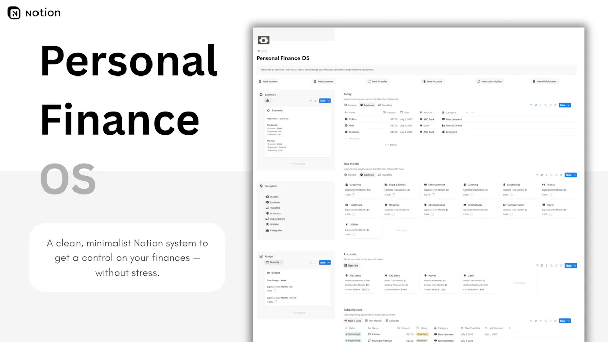Notion Finance OS