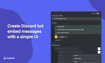 Discord Message Embed Builder gallery image