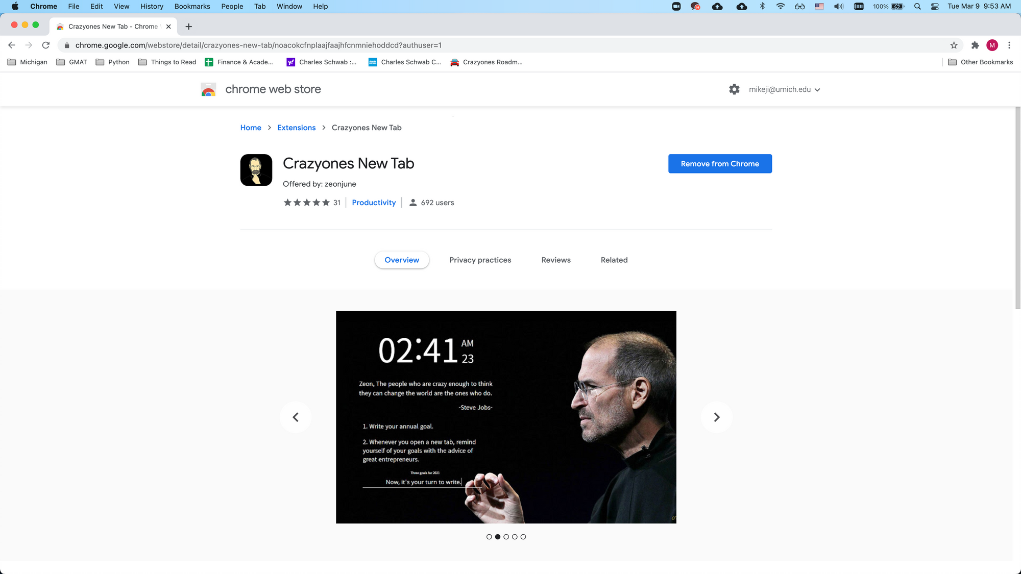 Crazyones New Tab gallery image