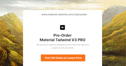 Material Tailwind V3 PRO gallery image