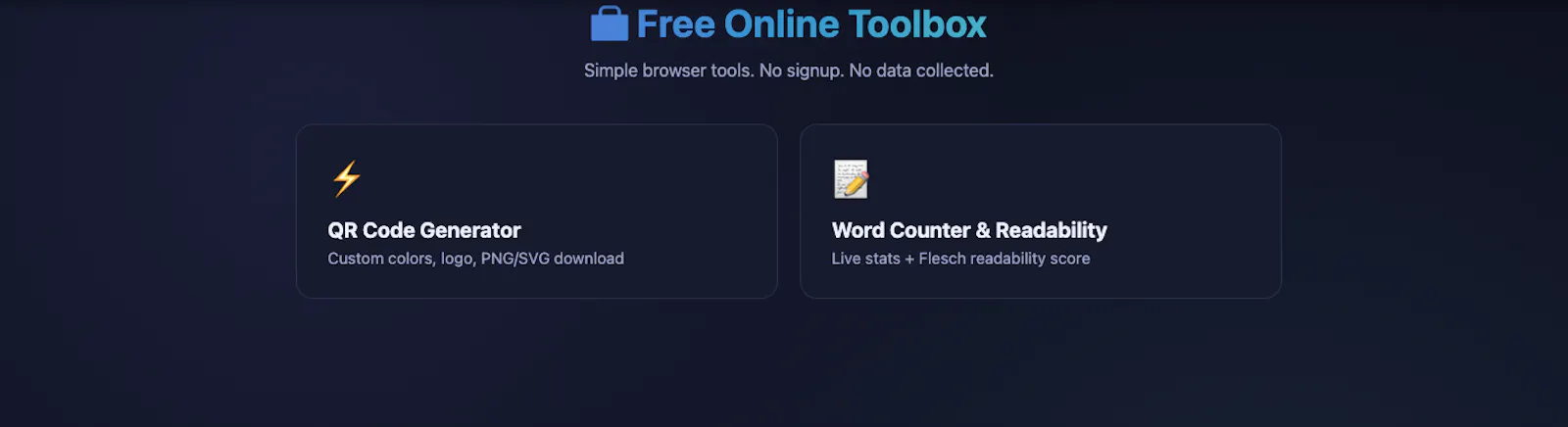 QuickTools screenshot 1