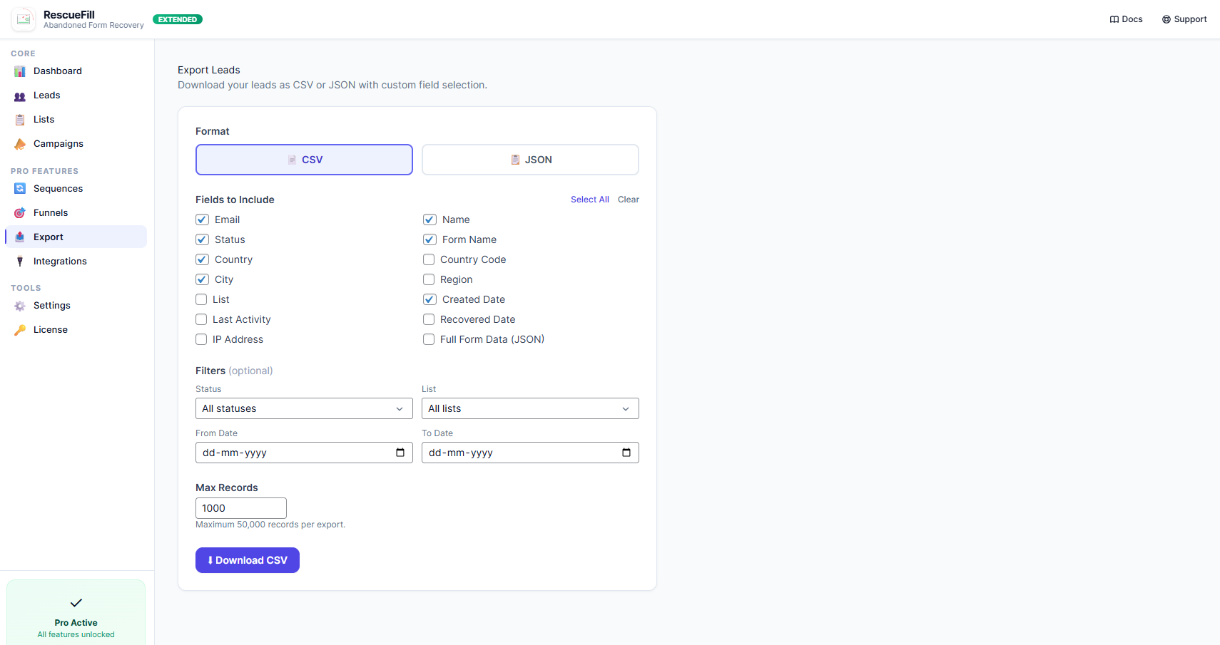 RescueFill – Recover Leads Instantly gallery image