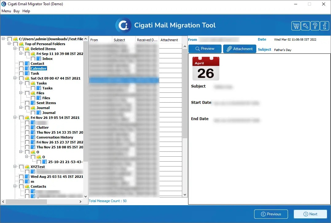 E -posta Geçiş Yazılımı - 20 dosya formatı ve e -posta istemcisinden verileri dışa aktarın ve taşıma medya 4