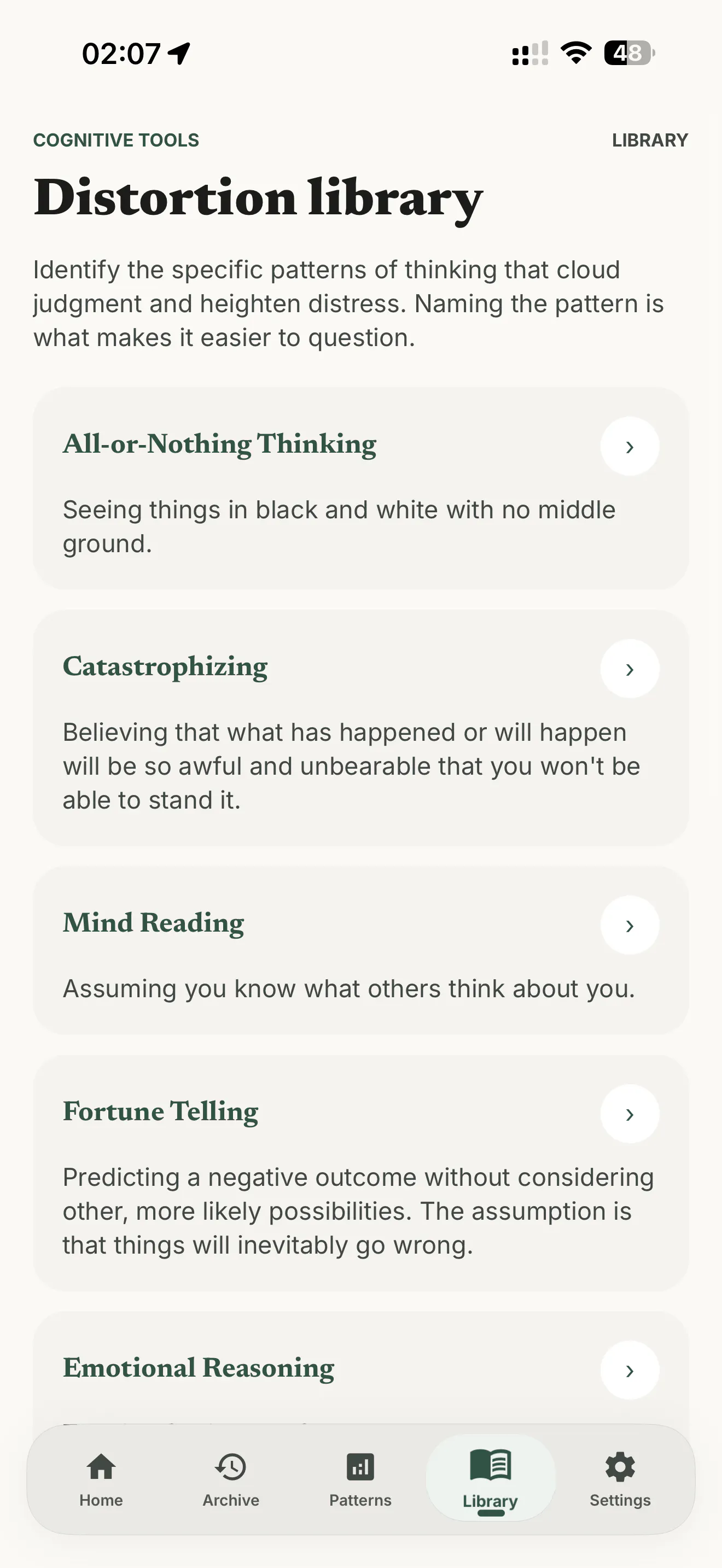 Relief - CBT Reframing Tool gallery image