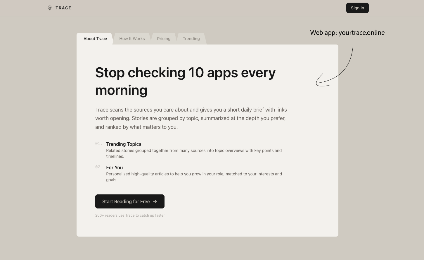 Trace: Daily AI News & Summary media 2