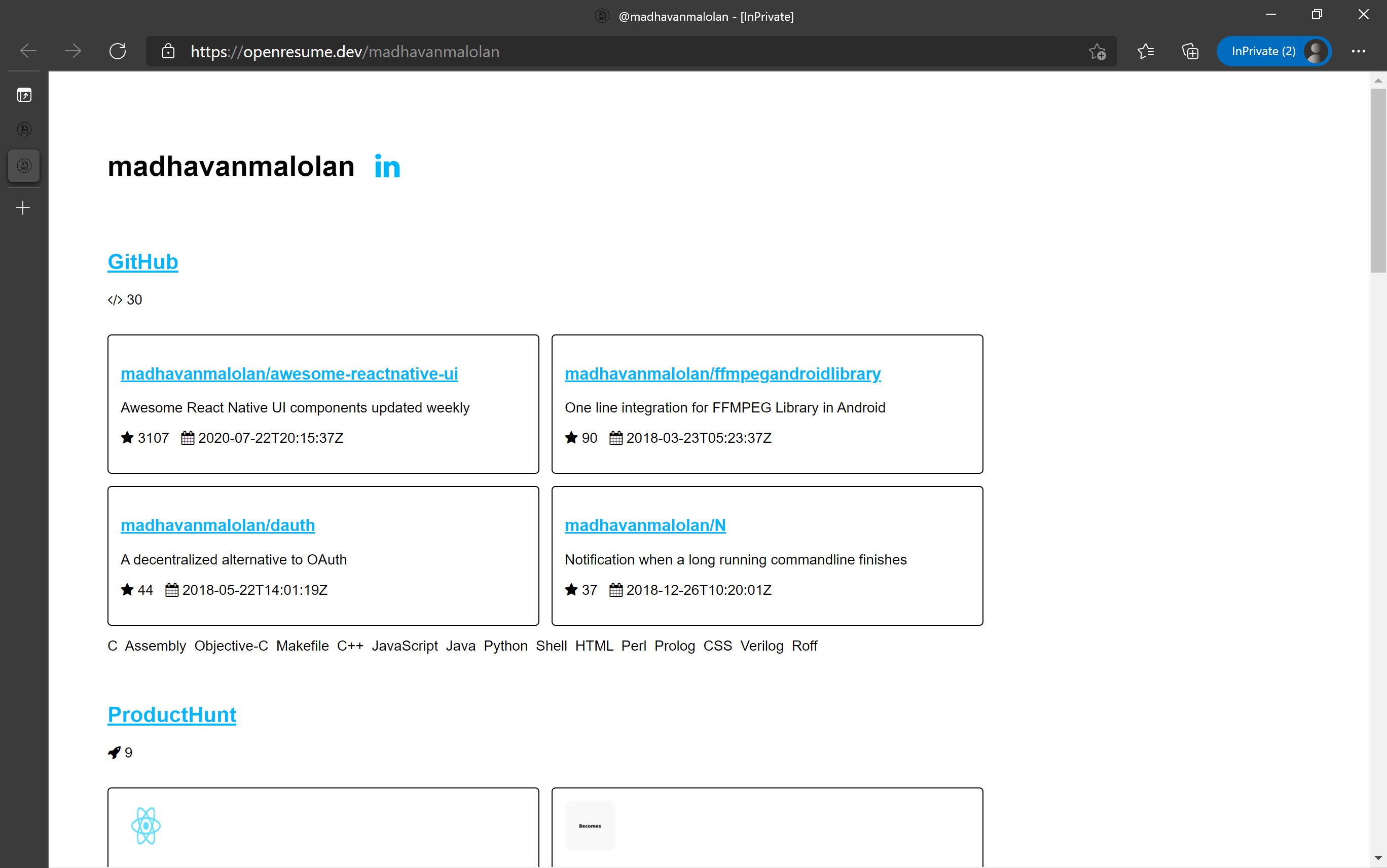 Open Resume for Devs gallery image