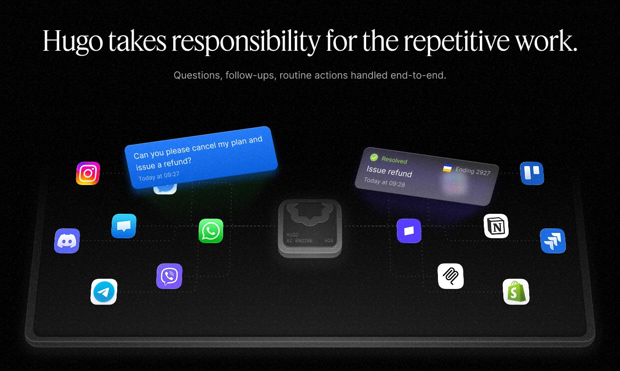 Hugo - Screenshot 2 showing product features and functionality