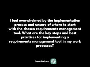 ChatGPT for Requirements Management gallery image