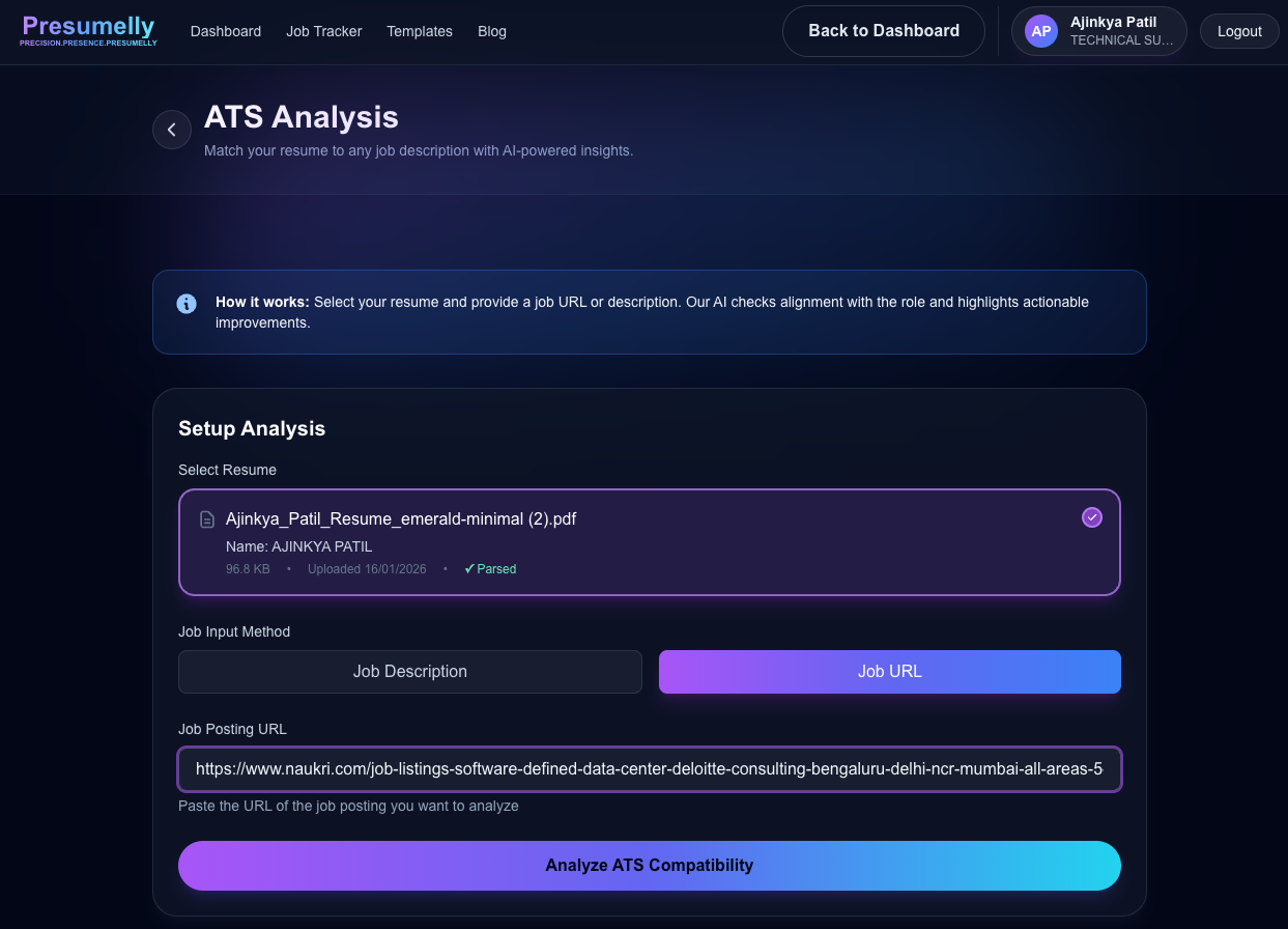 Presumelly - Screenshot 3 showing product features and functionality