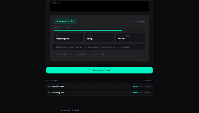VoiceID screenshot 3