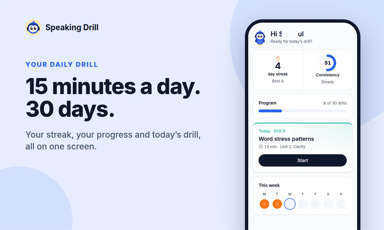 Speaking Drill gallery image