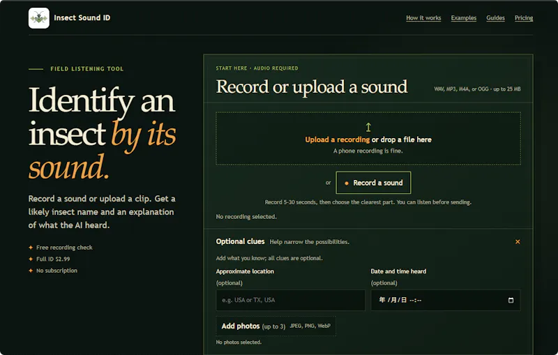Insect Sound ID screenshot 2