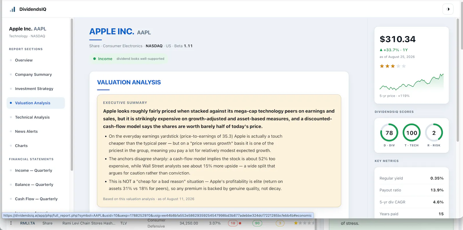 DividendsIQ screenshot 3