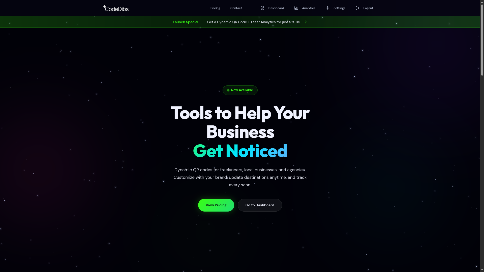 CodeDibs - Main product screenshot demonstrating key features and user interface