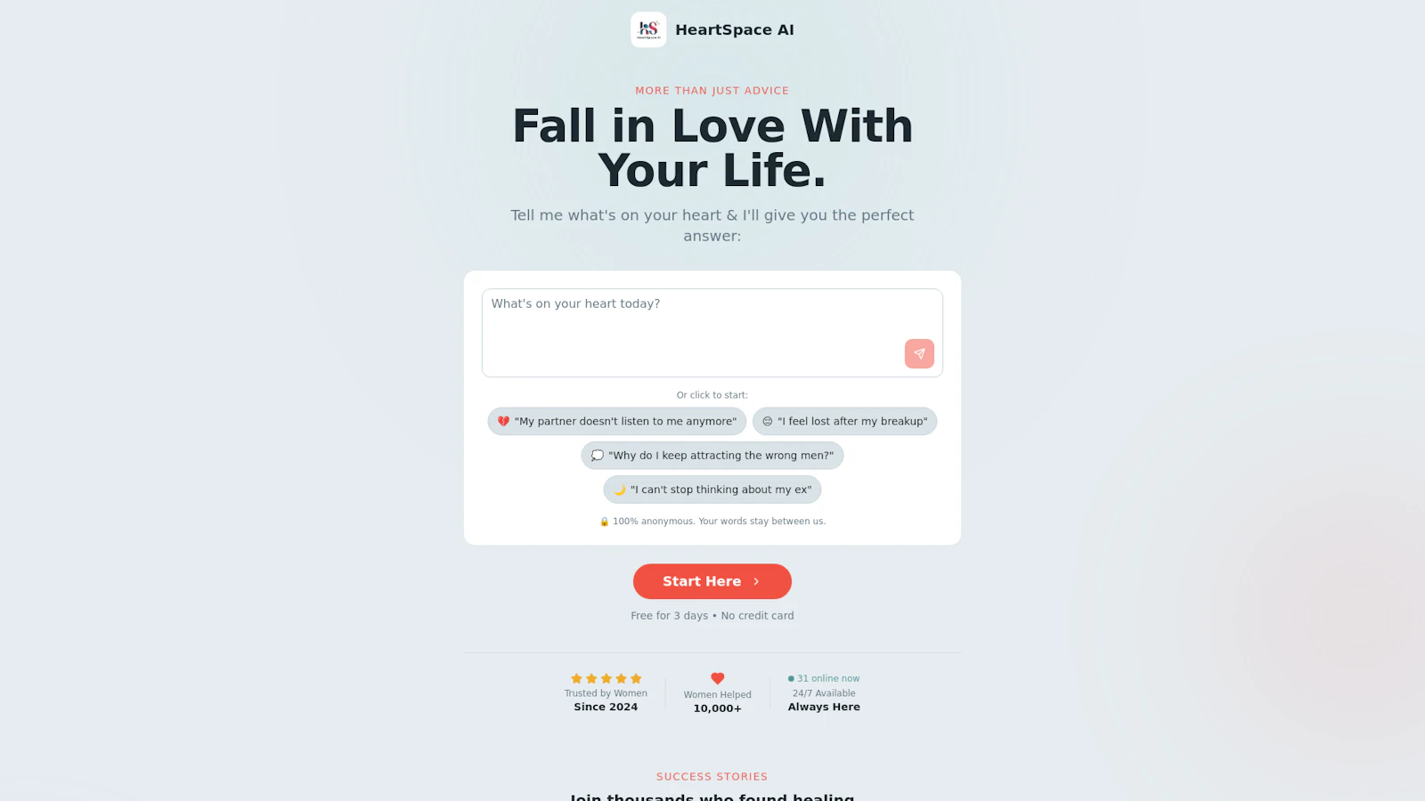 HeartSpace AI screenshot 1
