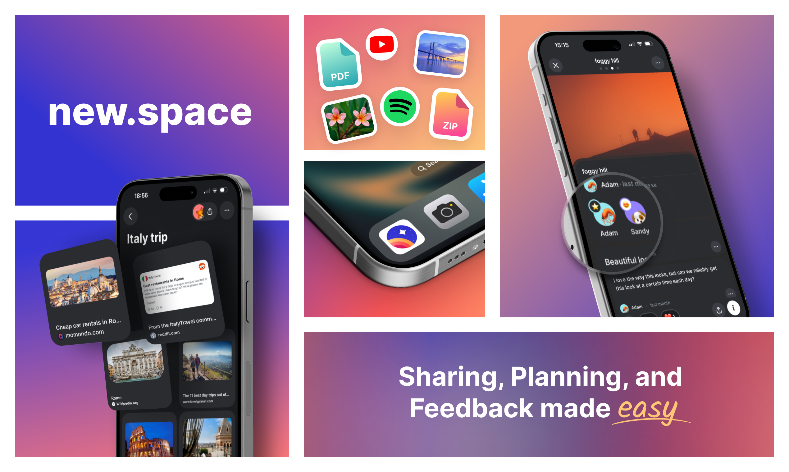 startuptile new.space for iOS-Sharing Feedback & Planning Made Easy