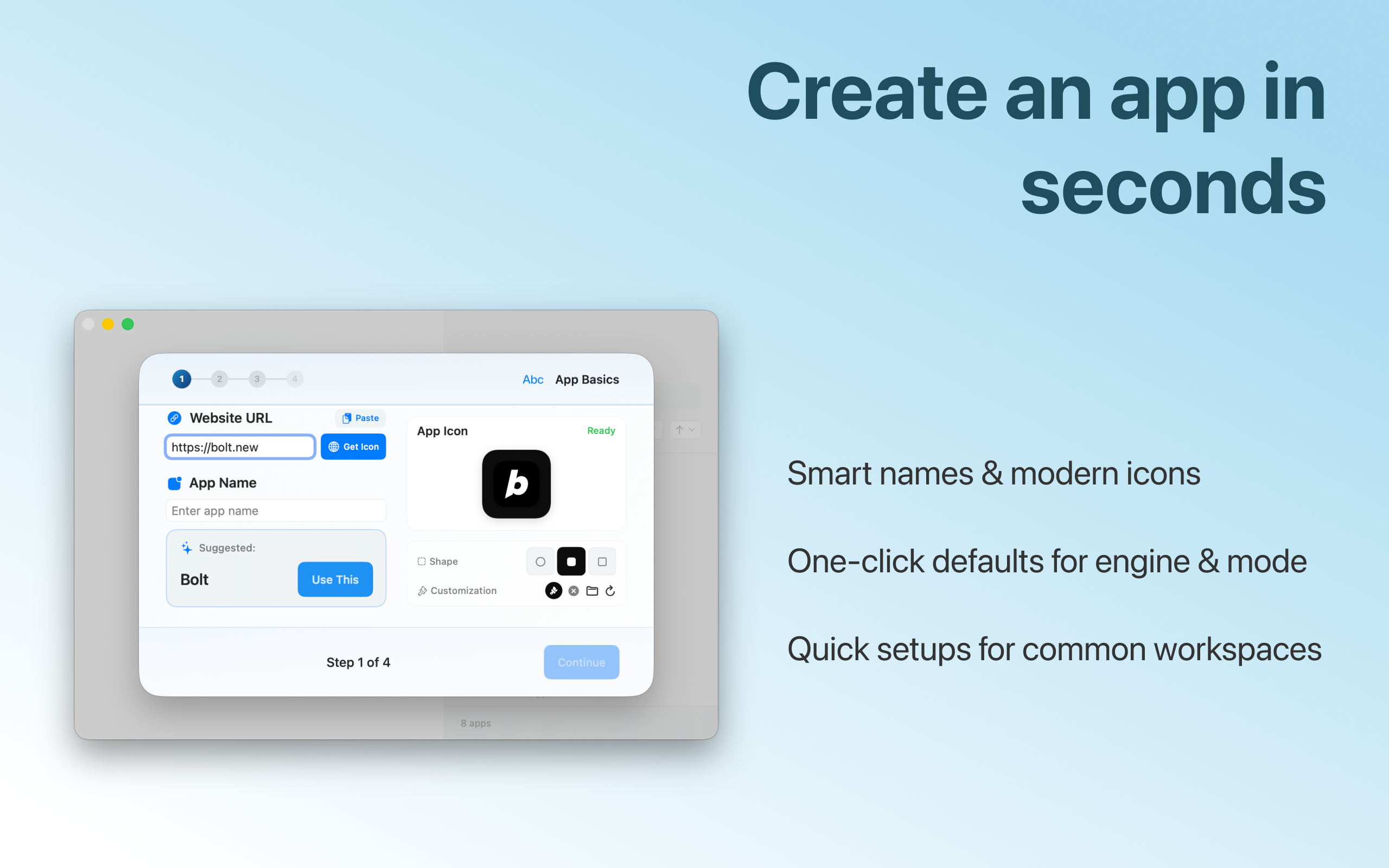 Média Cohérence x5 pour macOS - Transformez les sites Web en applications Mac isolées à l'aide de Chrome 2