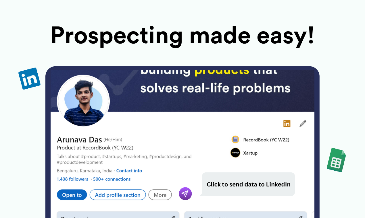 LinkedIn2Sheet media 2