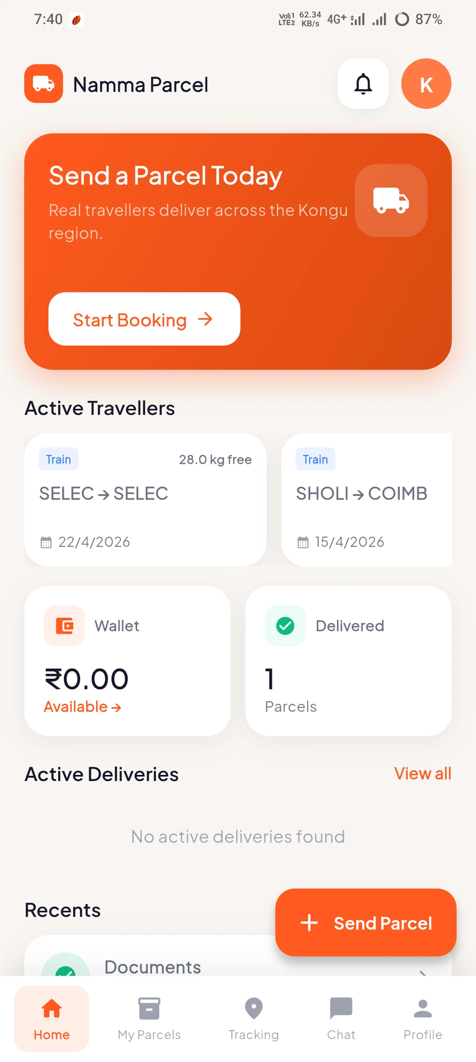 Namma_parcel screenshot 4