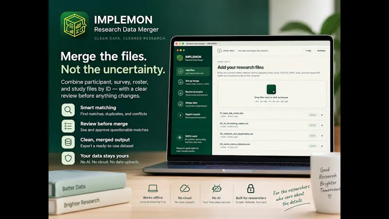 Research Data Merger screenshot 1 (video preview)