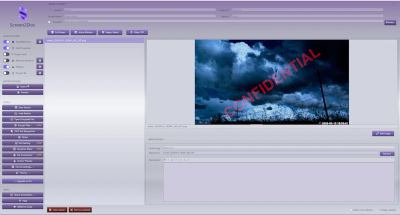 Screen2Doc screenshot 1