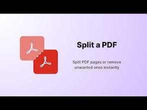 Split a PDF gallery image