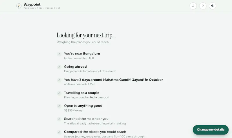 Waypoint screenshot 2